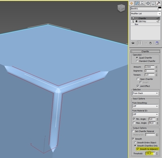 3ds Max 2016-Smooth to adjacent